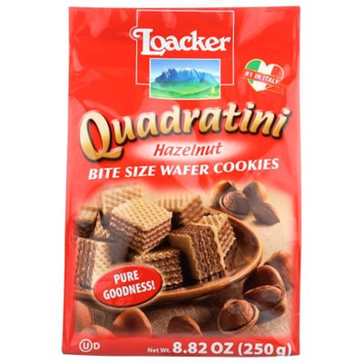 Loacker Quadratini Hazelnu Wafer Cookies