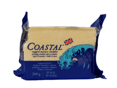 Rugged mature English cheddar cheese 200g