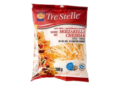 Part skim shredded MOZZARELLA  CHEDDAR