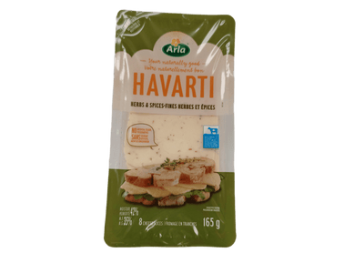 Havarti herbs & spices slices cheese