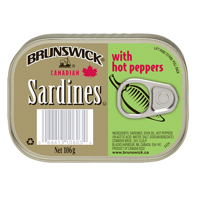 BRUNSWICK® SARDINES WITH HOT PEPPERS