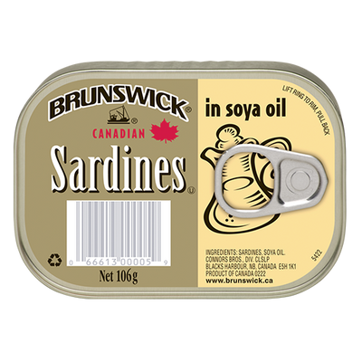 BRUNSWICK® SARDINES IN SOYA OIL