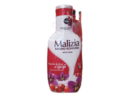 Italian bath foam goji berries and flowers