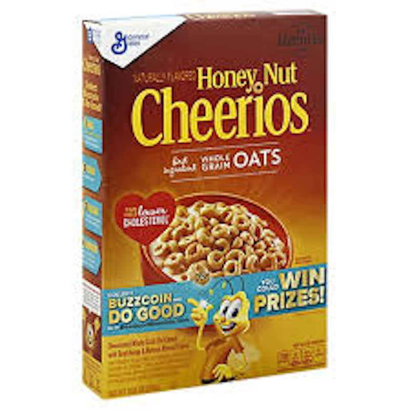 Cheerios Cereal Honey Nut Whole Grains 430 g - Voilà Online