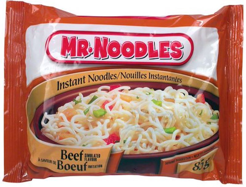 Mr.noodles beef flavored instant noodles