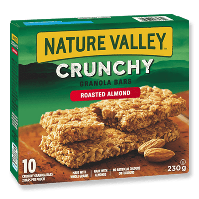 NATURE VALLEY CRUNCHY GRANOLA BAR, ROASTED ALMOND