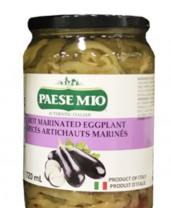 Paese Mio Hot Marinated Eggplant 720ml