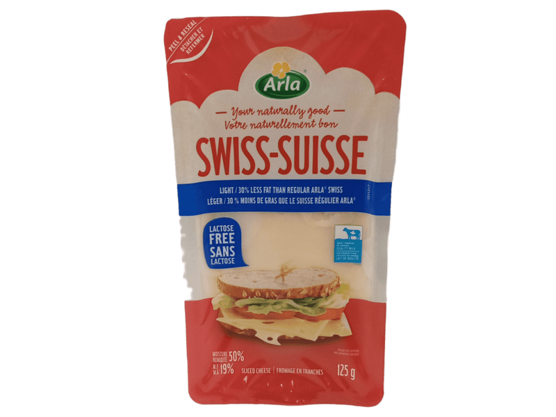 Swiss light slices cheese