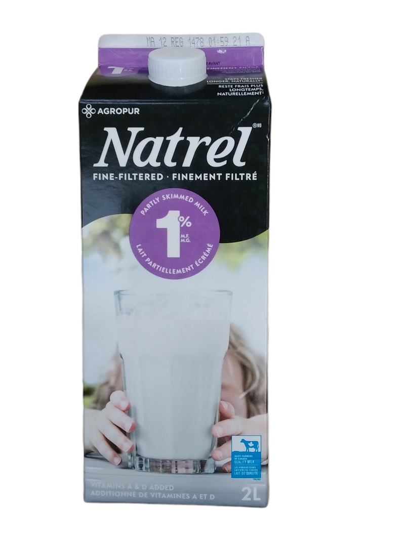 Natrel 1% skimmed milk  2 litres