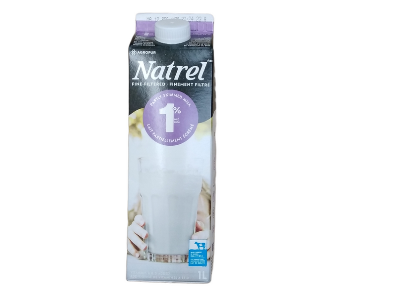Natrel 1% partly skimmed milk