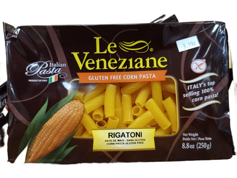 GLUTEN FREE corn pasta RIGATONI