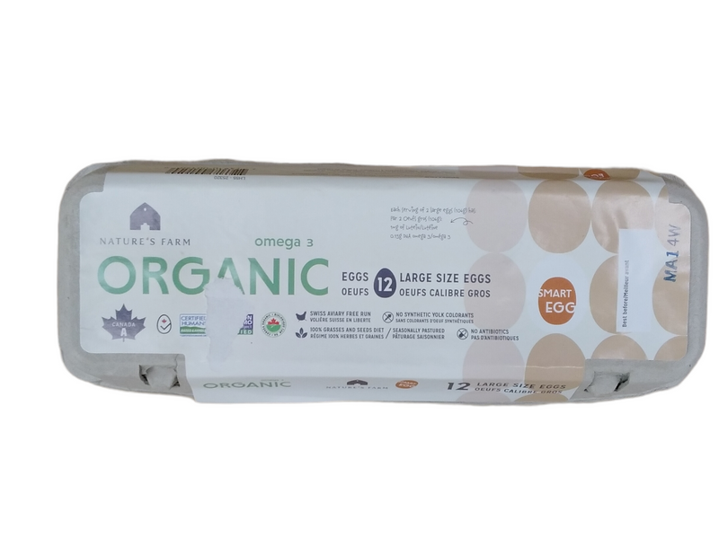 Organic omega 3 eggs