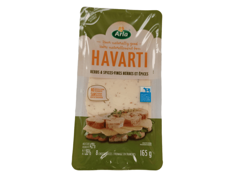 Havarti herbs & spices slices cheese