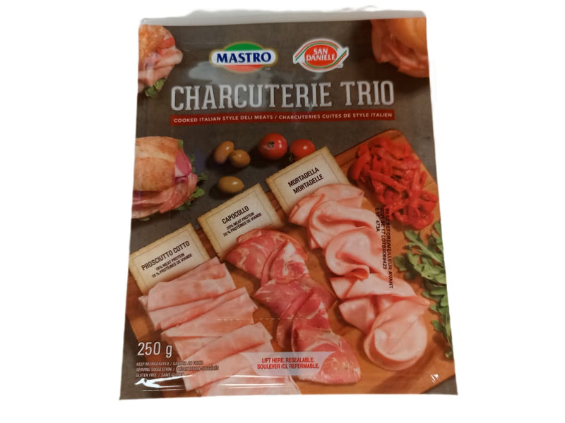 Charcuterie Trio cooked Italian style deli meat